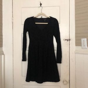 Jessica Simpson black textured dress